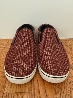 Bernie Mev Verona Woven Slip-on Sneaker Red Size 9